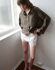 Deiji Studios | Button Pocket Shirt in Garden Check
