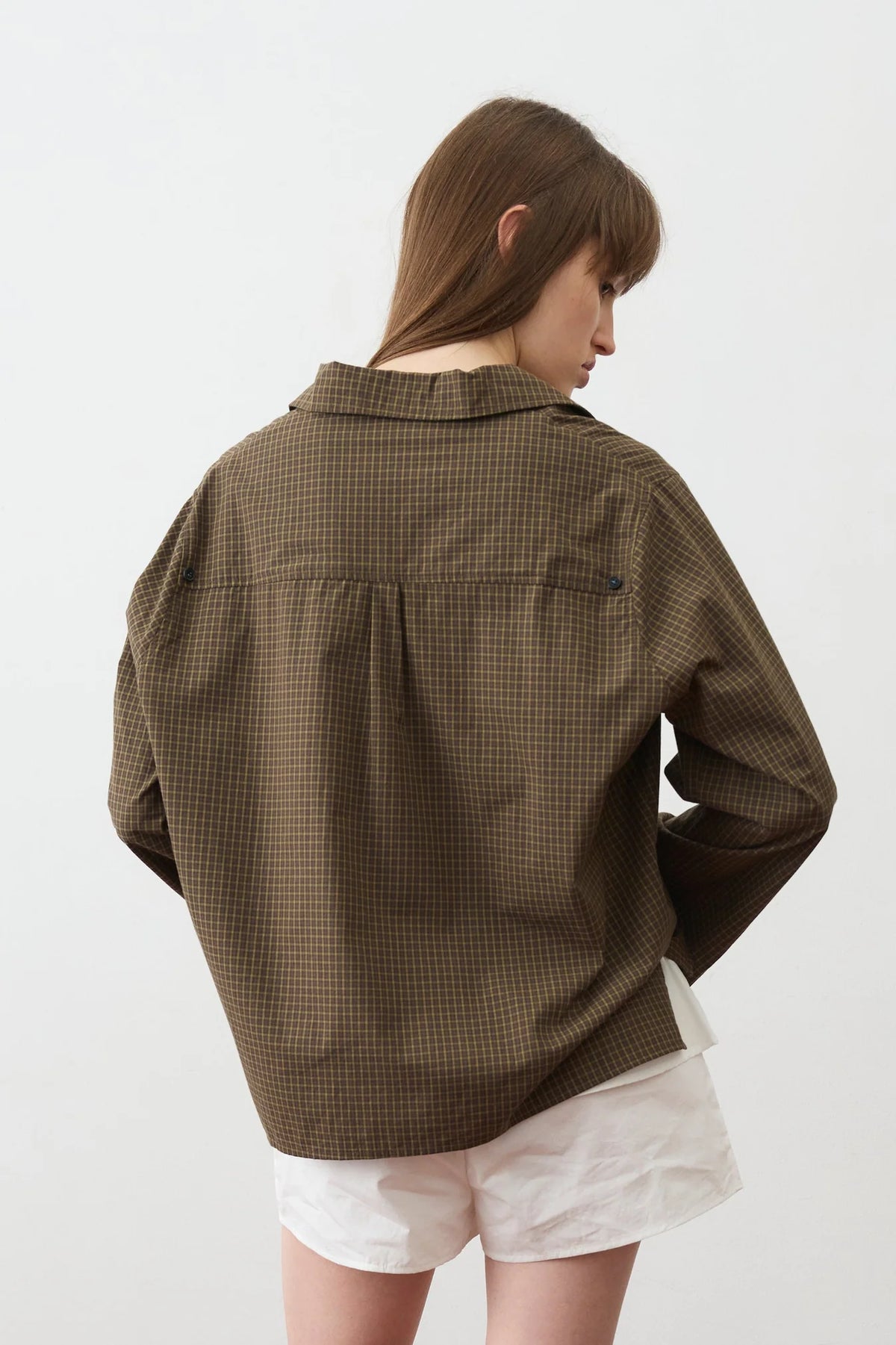 Deiji Studios | Button Pocket Shirt in Garden Check