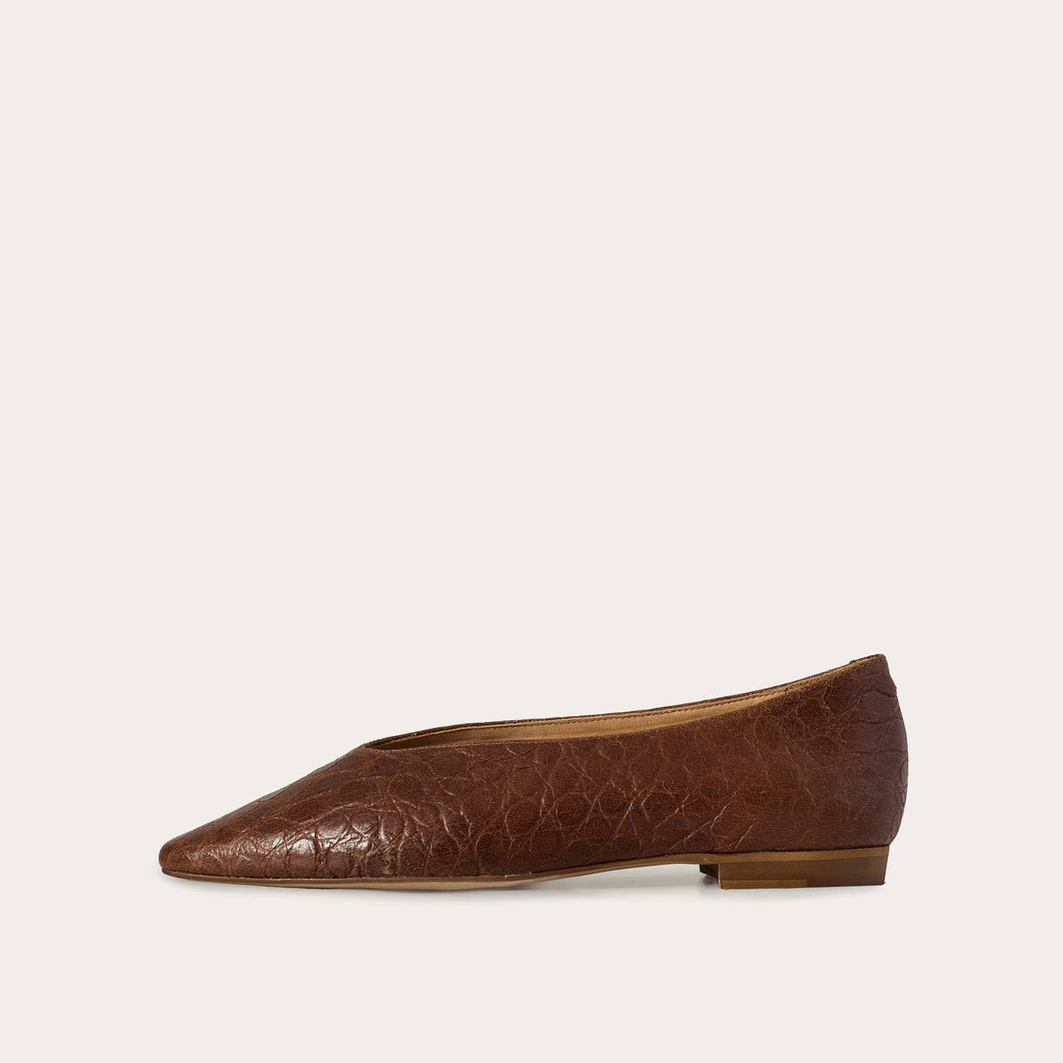 Balagan Studio | Mila Ballerina in Brown Alligator