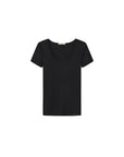 CUBIC - CUBIC Modal Long Slim Fit Crew Neck T-Shirt: Black / S - Hey Jude