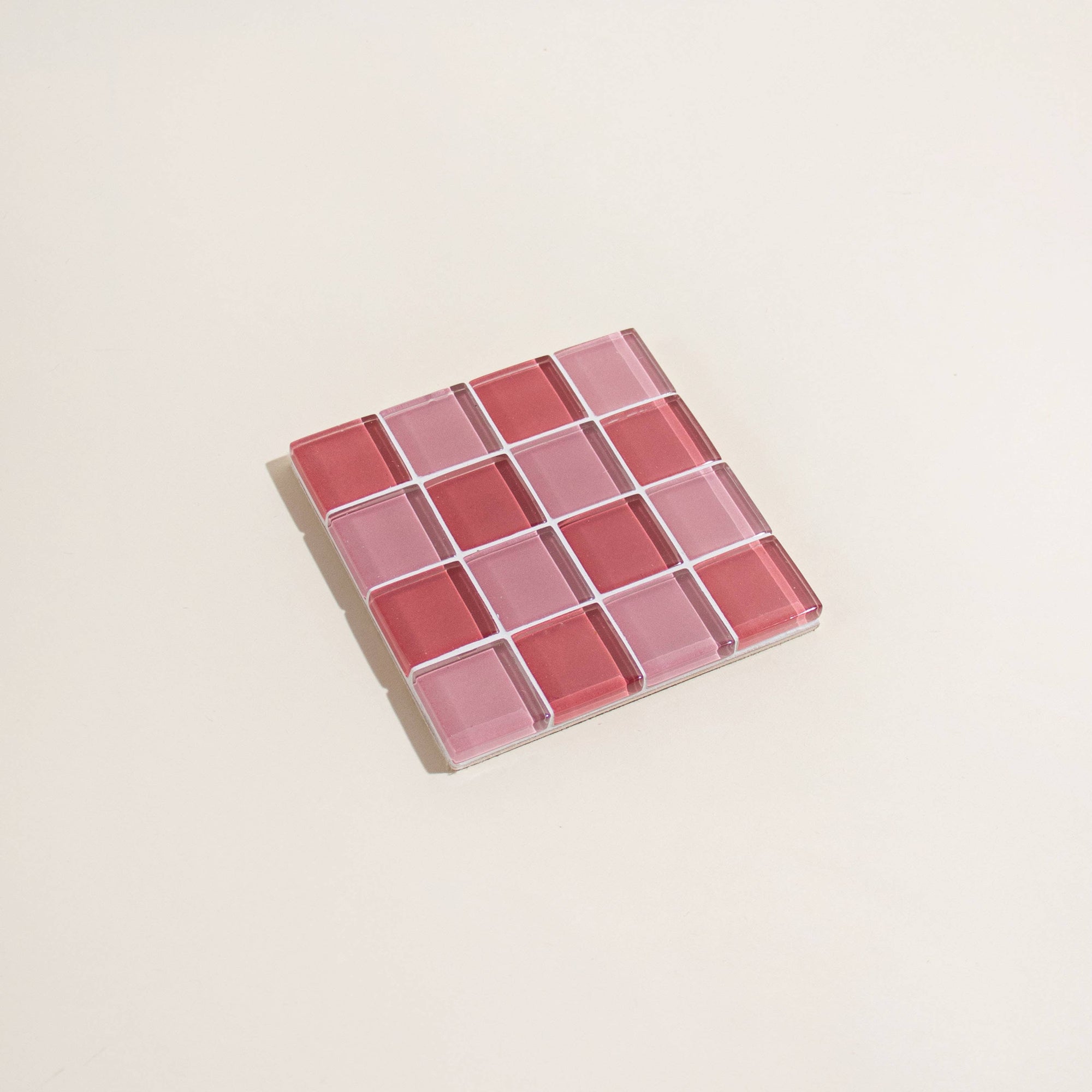 Subtle Art Studios | Glass Tile Coaster in Cotton Candy - Hey Jude