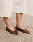 Balagan Studio | Mila Ballerina in Brown Alligator