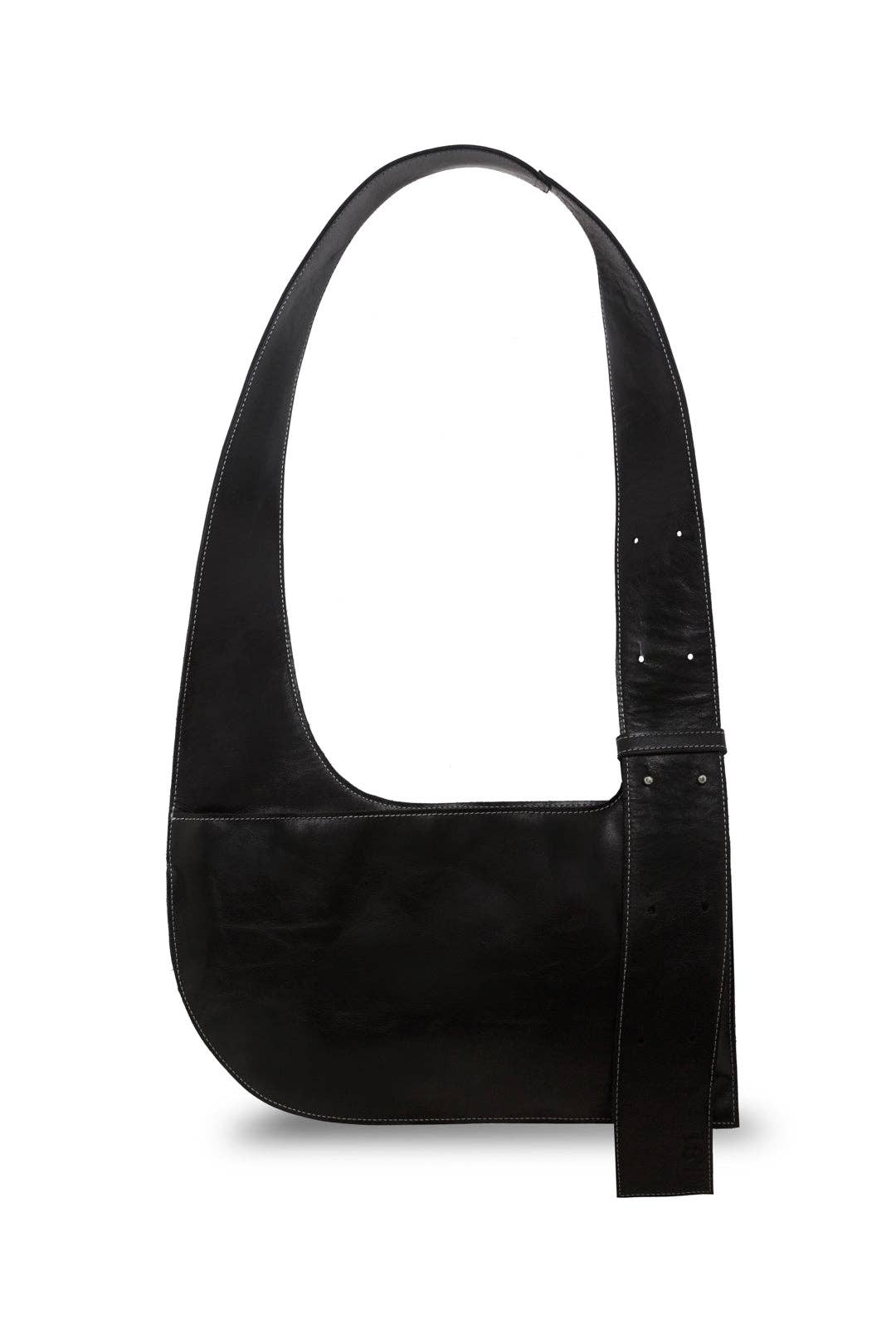 Mas1 | Bruna Leather Crossbody in Black