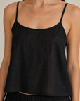 Wildflo Studio - Linen Camisole Ink: Ink / S - Hey Jude
