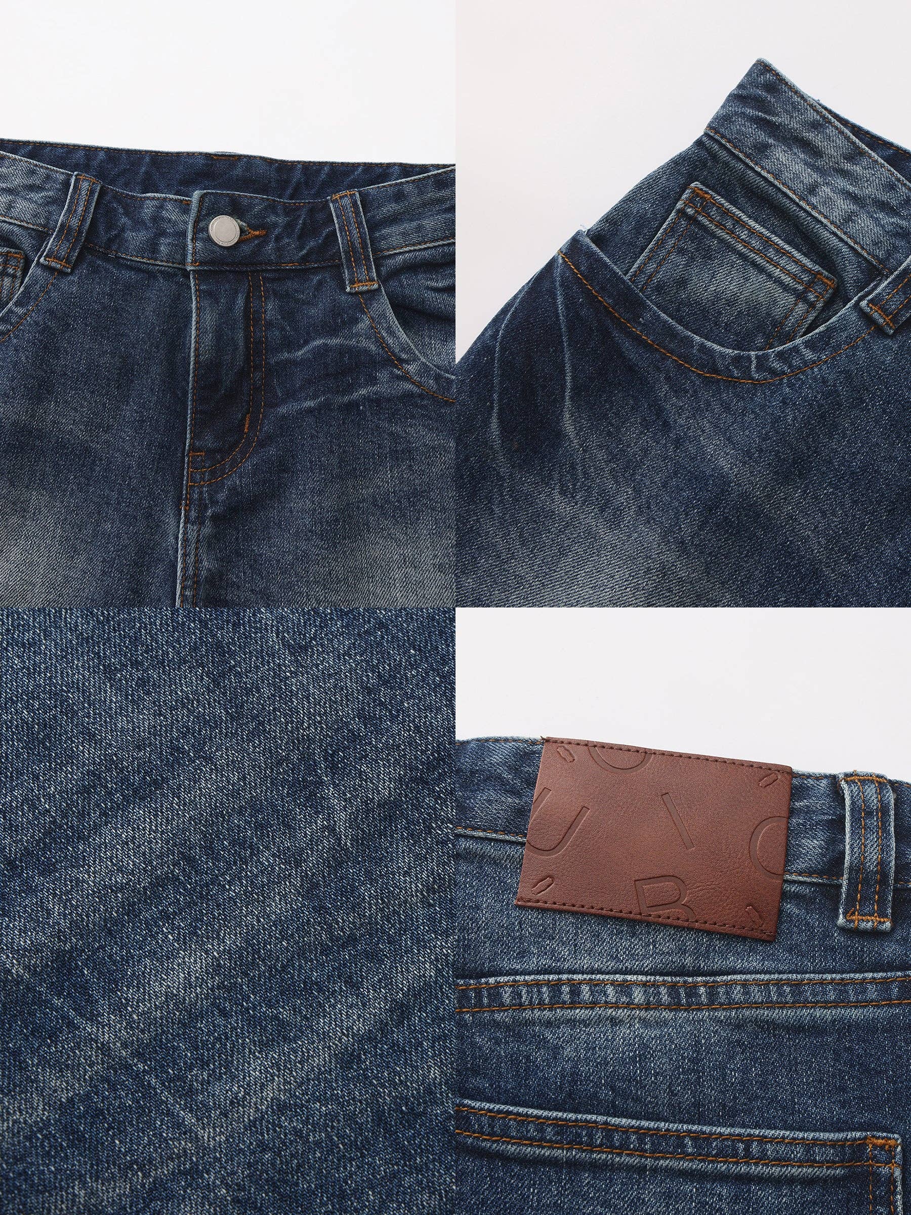 CUBIC - CUBIC Washed Denim Knee-Length Shorts: Blue / S - Hey Jude