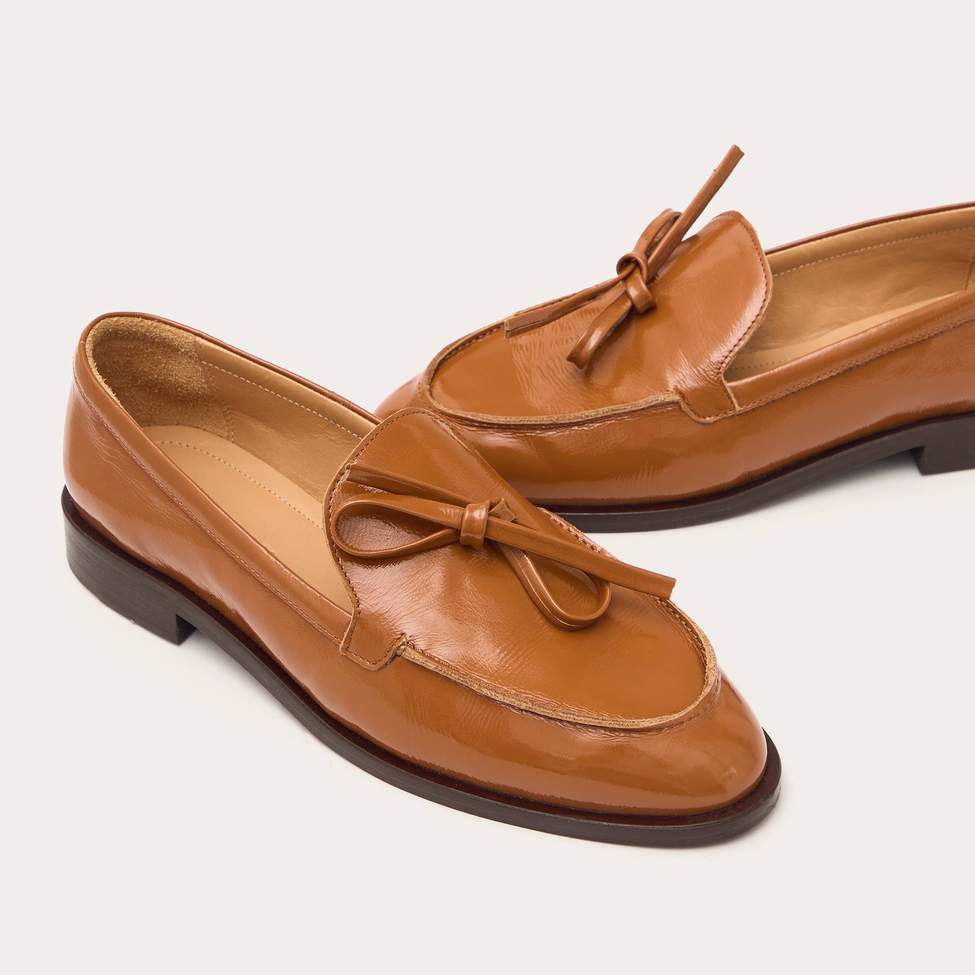Balagan Studio | Raphael Flats in Glossy Caramel