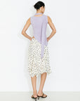 Cubic | Asymmetrical Sleeveless Tie-Neck Top in Lavender