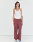 Deiji Studios | Ease Trouser in Rust Stripe