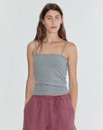 Deiji Studios | Half Linen Shorts in Brick
