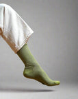 KLUE | Glitter Lurex Socks in Olive
