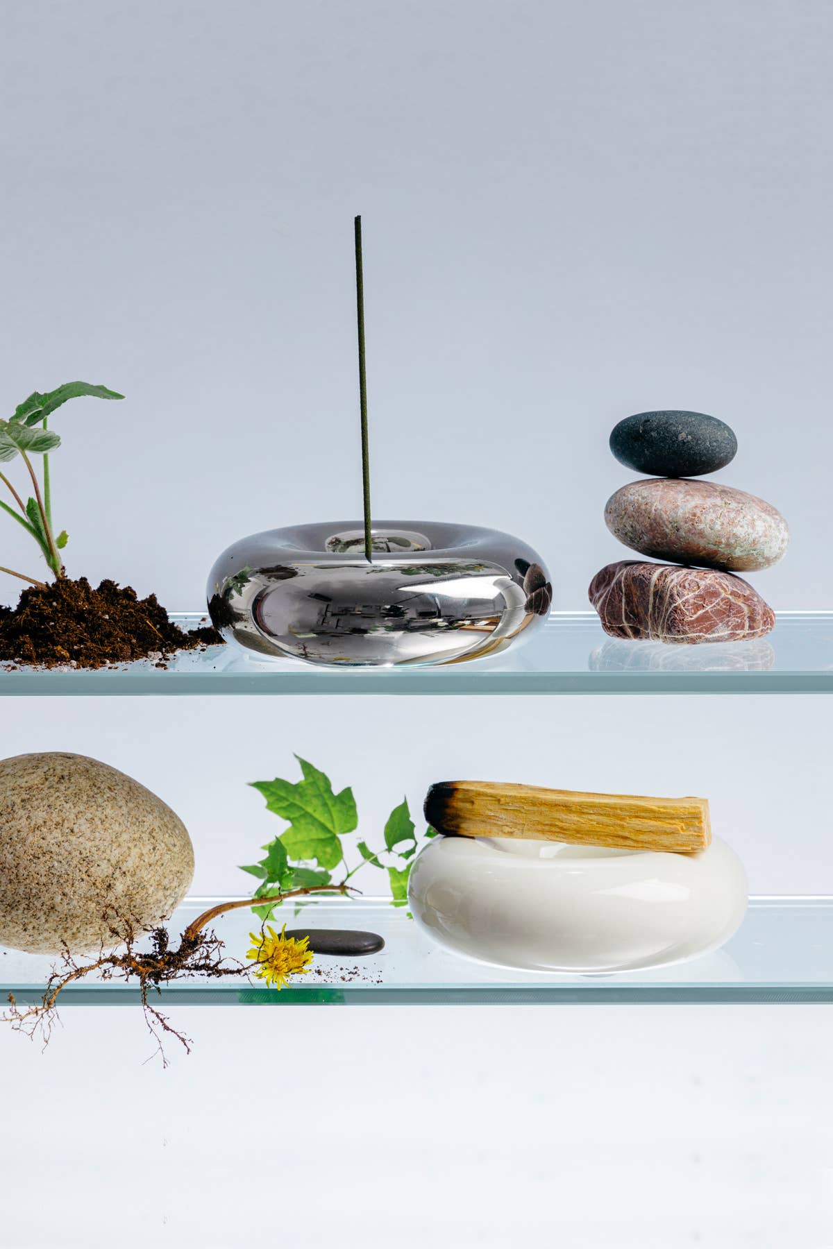 Oddly Specific | Chrome Incense Holder