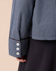 TBCo - Cotton Shirt in Blue Stripe: S - Hey Jude