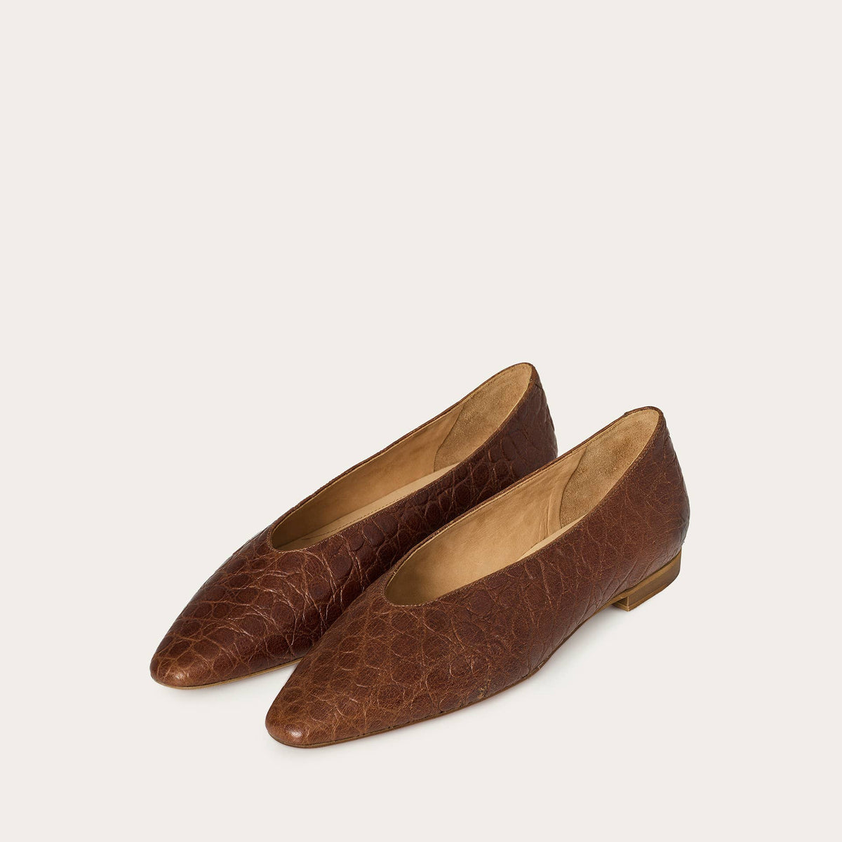 Balagan Studio | Mila Ballerina in Brown Alligator