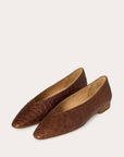 Balagan Studio | Mila Ballerina in Brown Alligator