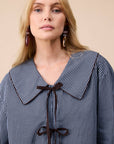 TBCo - Cotton Shirt in Blue Stripe: S - Hey Jude
