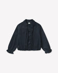 Deiji Studios | Fine Pleat Jacket in Navy Blue