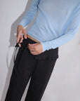 Deiji Studios | Flounce Belt Pant in Black - Hey Jude