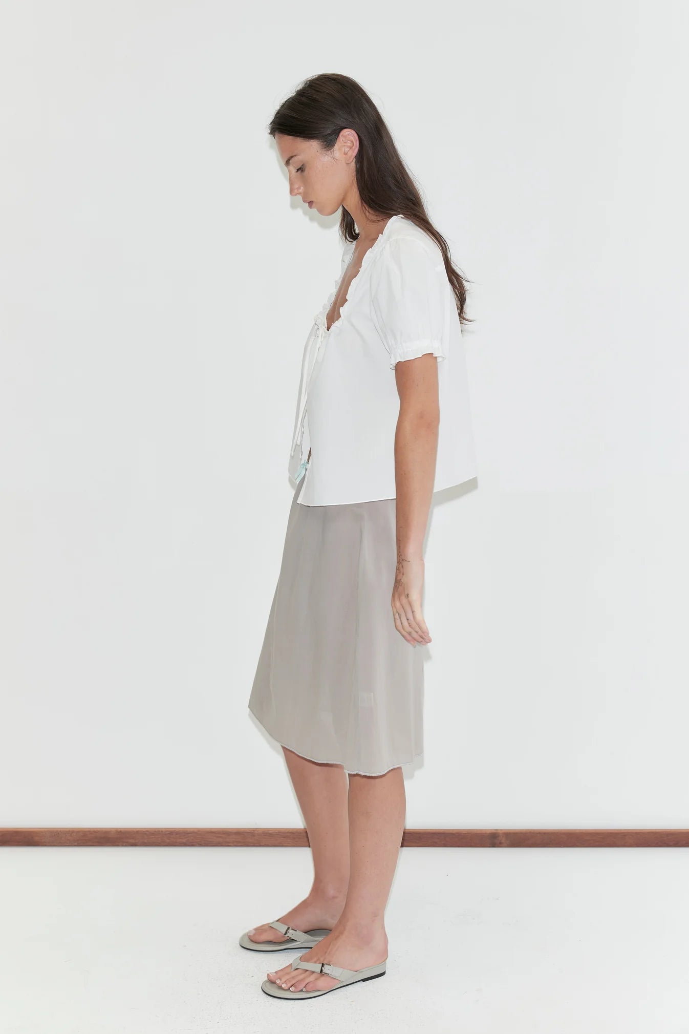 Deiji Studios | Basic Skirt in Grey *PREORDER*