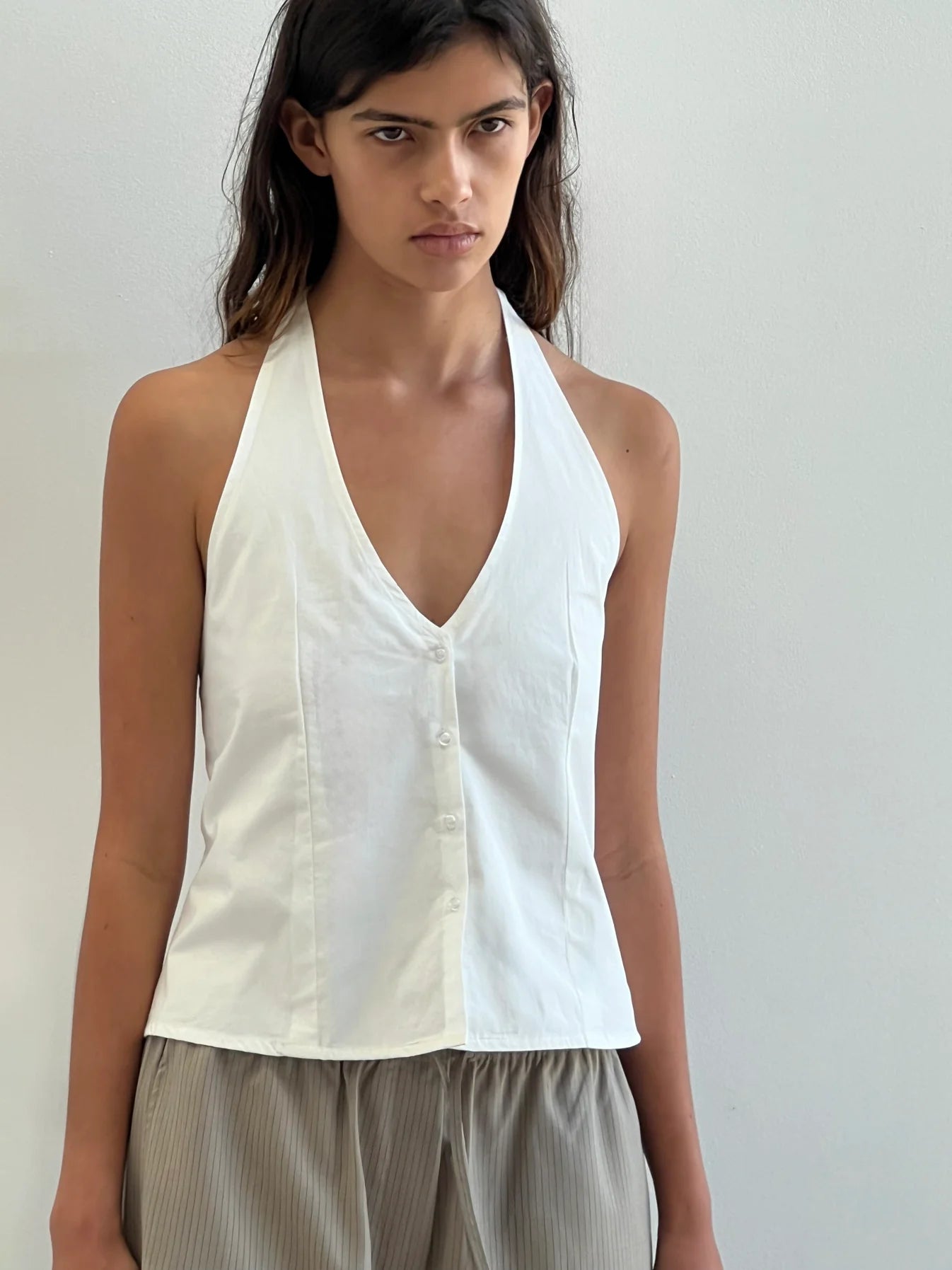 Deiji Studios | Waist Halter in White