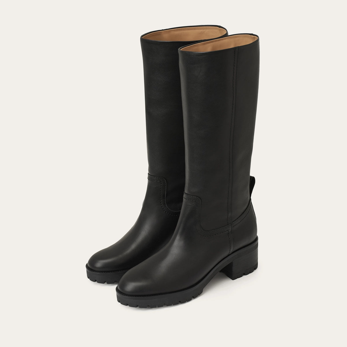 Balagan Studio | Ikar Tall Leather Boots in Black - Hey Jude