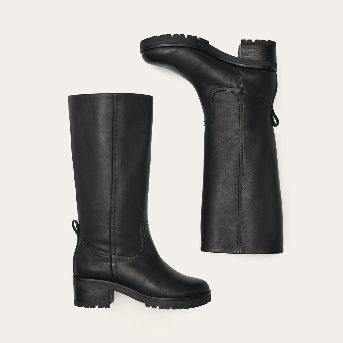 Balagan Studio | Ikar Tall Leather Boots in Black - Hey Jude