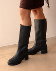 Balagan Studio | Ikar Tall Leather Boots in Black - Hey Jude