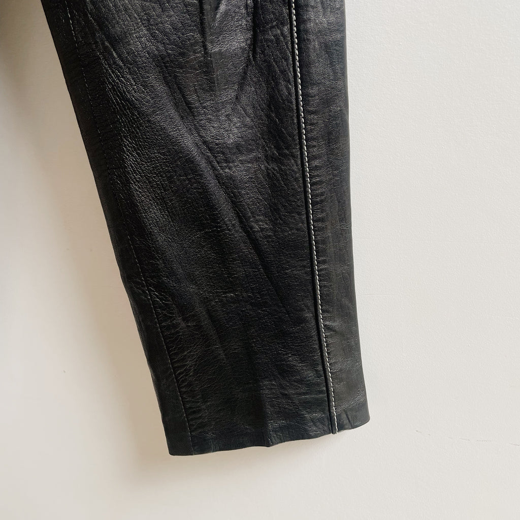 Ink Soft Leather Pants
