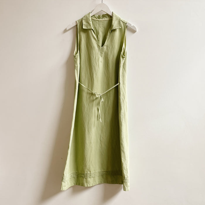 Pear Linen Sleeveless Dress
