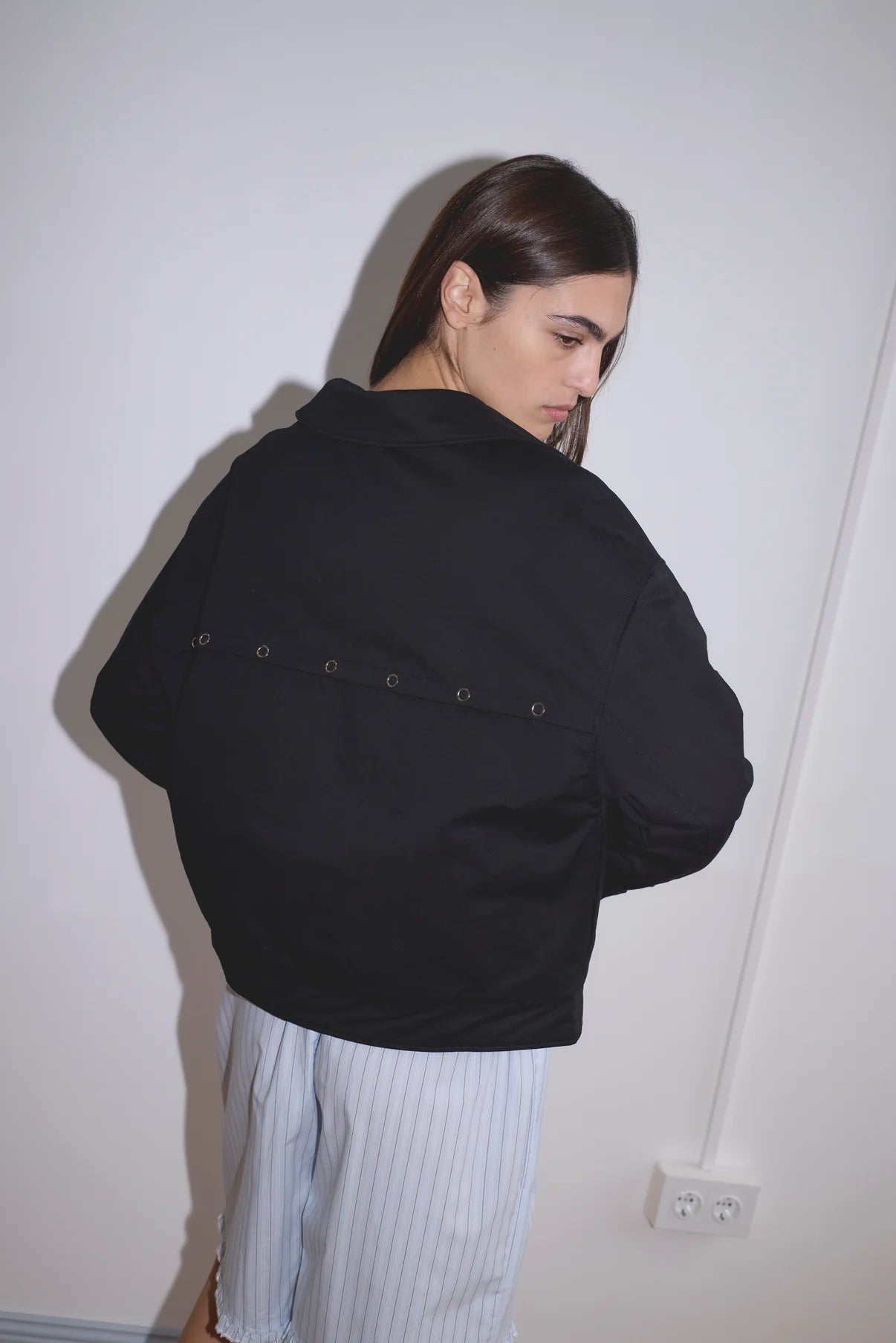 Deiji Studios | Lapel Jacket in Black PRESALE