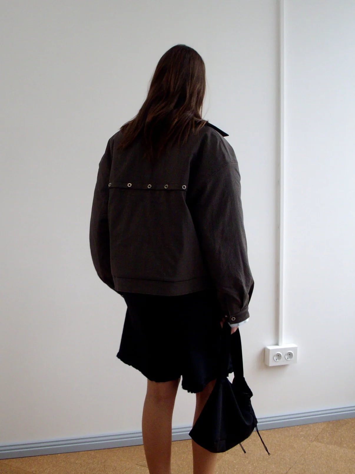 Deiji Studios | Lapel Jacket in Brown Stripe PRESALE