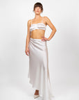 hijulez | Silk Skirt in Pearl