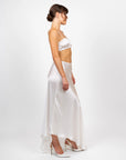 hijulez | Silk Skirt in Pearl