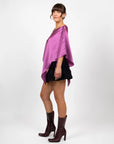 hijulez | Silk Shawl in Magenta - Hey Jude