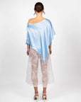 hijulez | Silk Shawl in Baby Blue