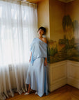 hijulez | Silk Shawl in Baby Blue