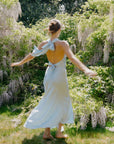 hijulez | Silk Skirt in Baby Blue