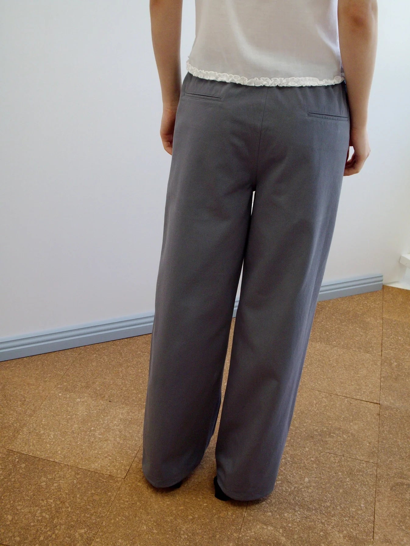 Deiji Studios | Zip Pant in Charcoal