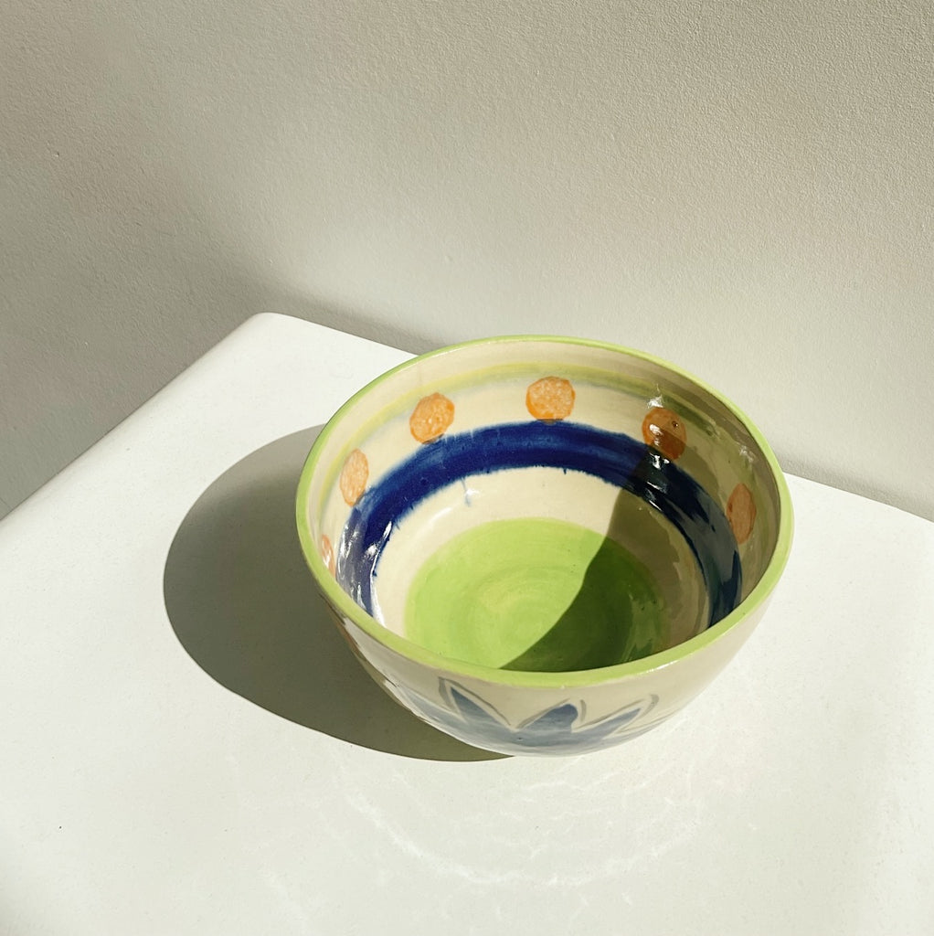 Colourful Fiesta Ceramic Serving Bowl