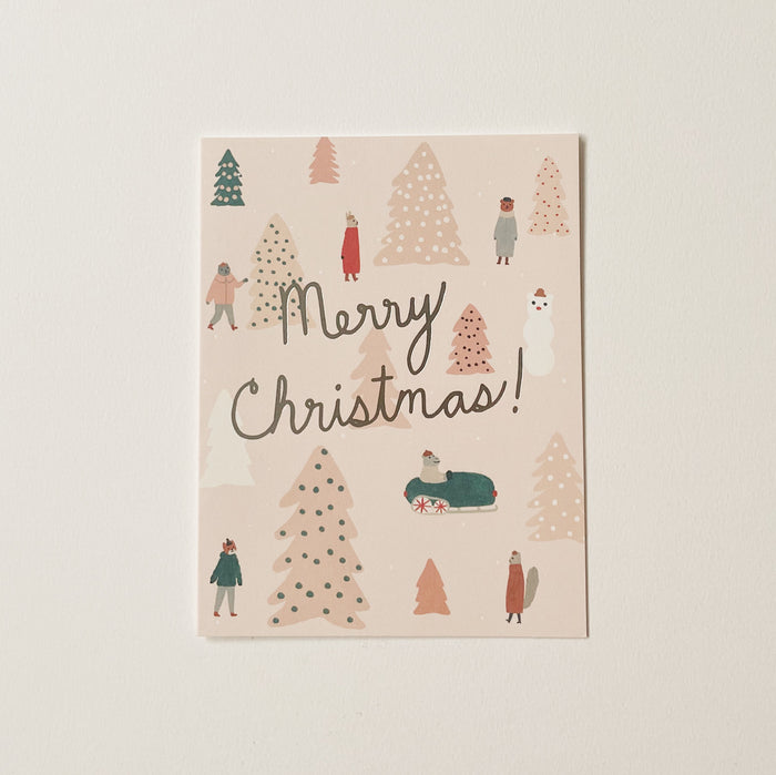 Pink Trees Card