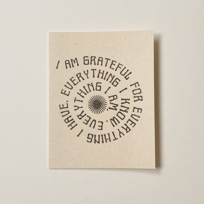 Grateful for Everything Card