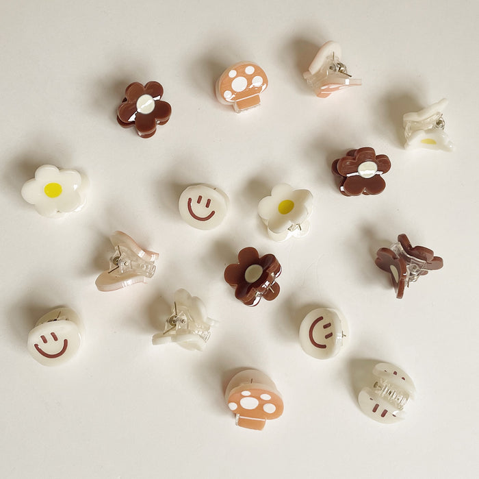 Mini Happy Hair Clips