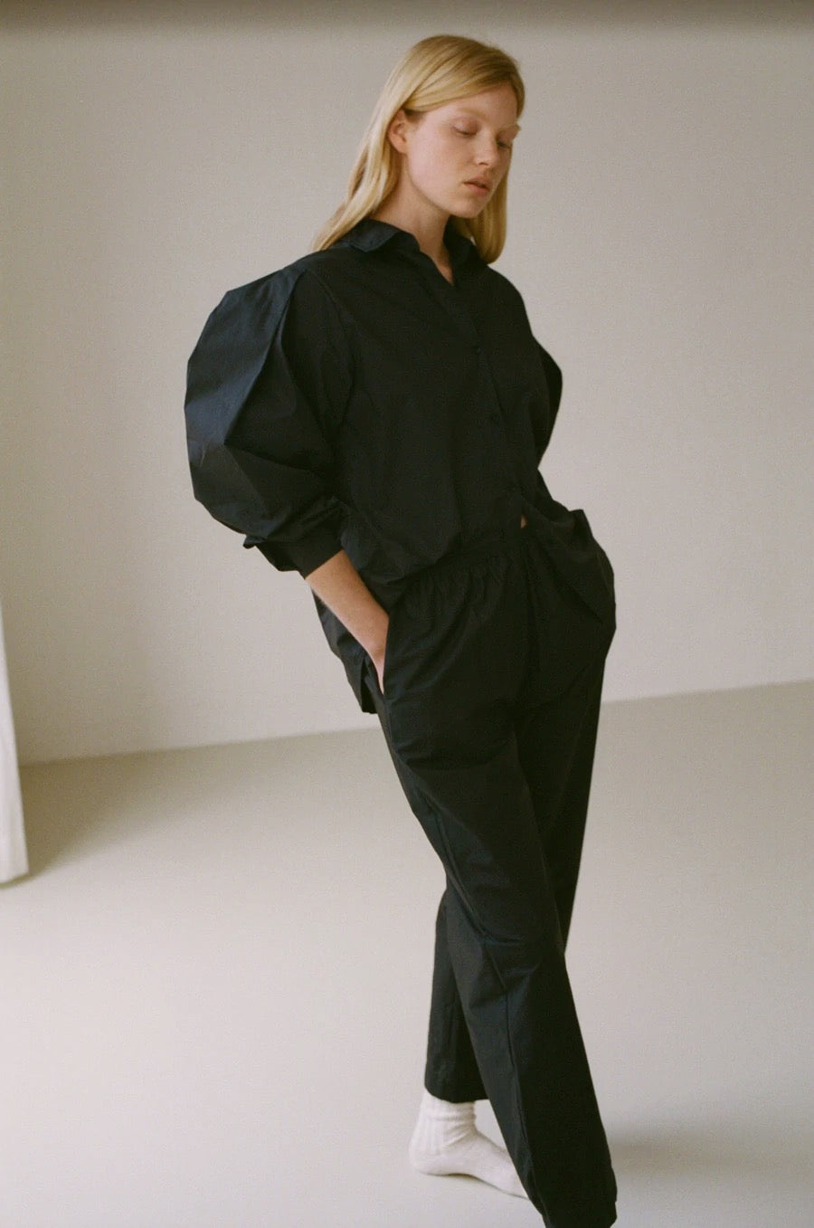 Deiji Studios | Ease Trouser in Black