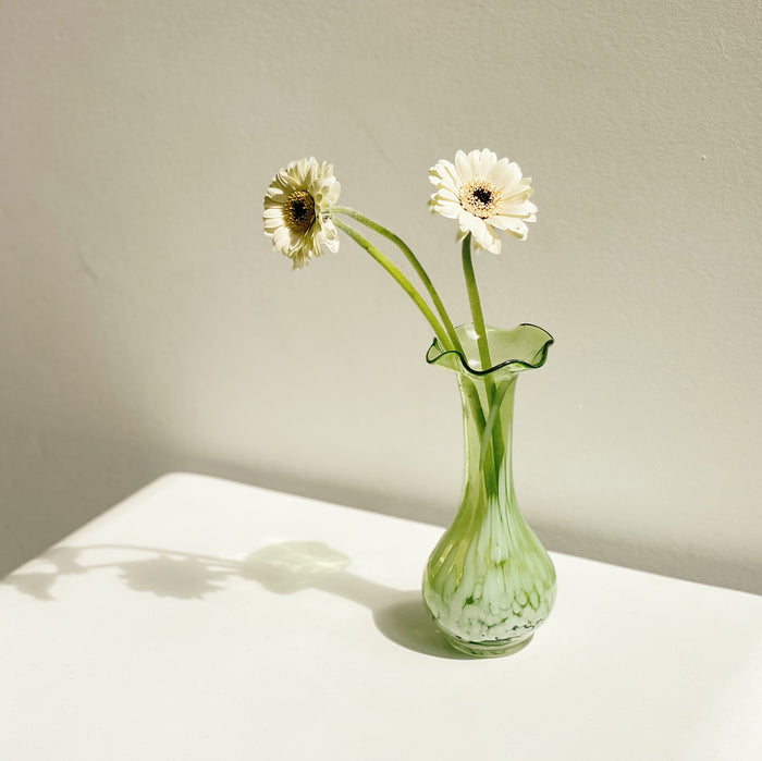 Fern Blown Glass Mini Vase