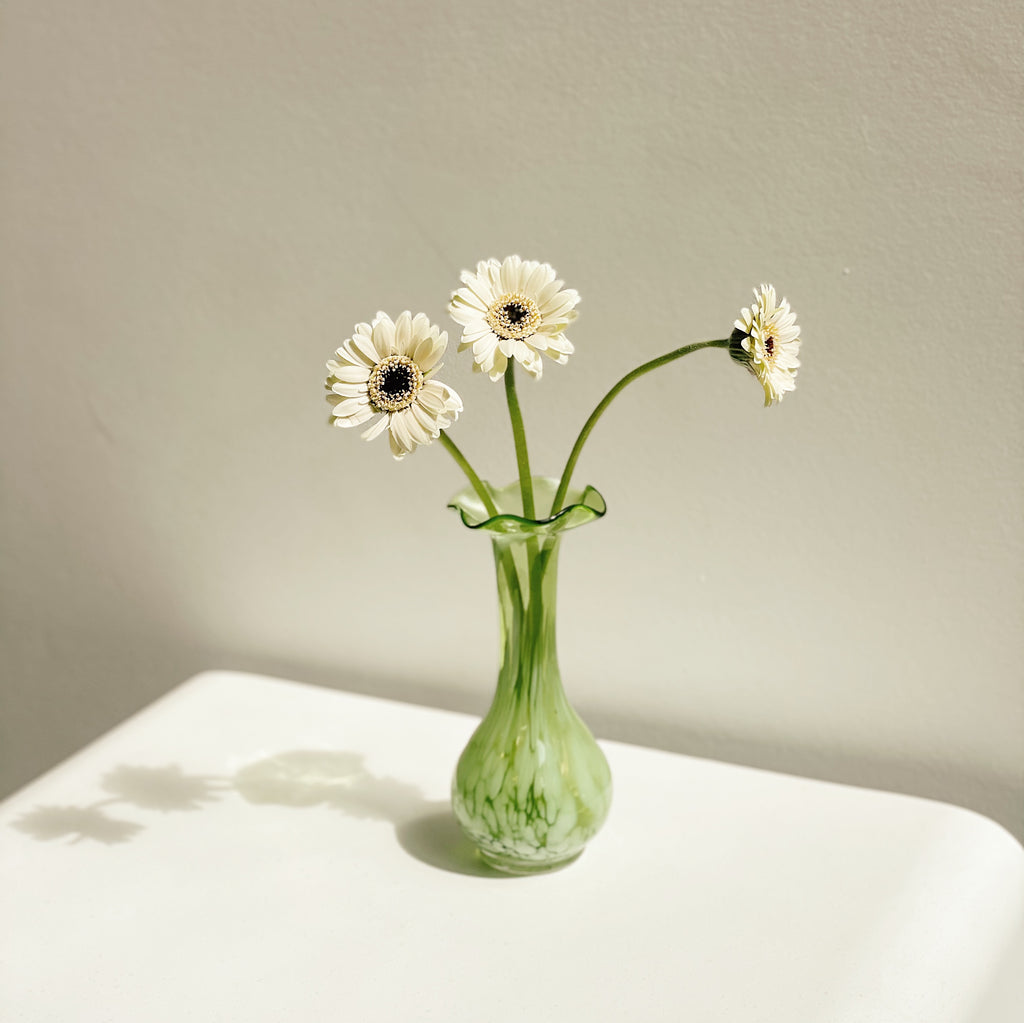 Fern Blown Glass Mini Vase