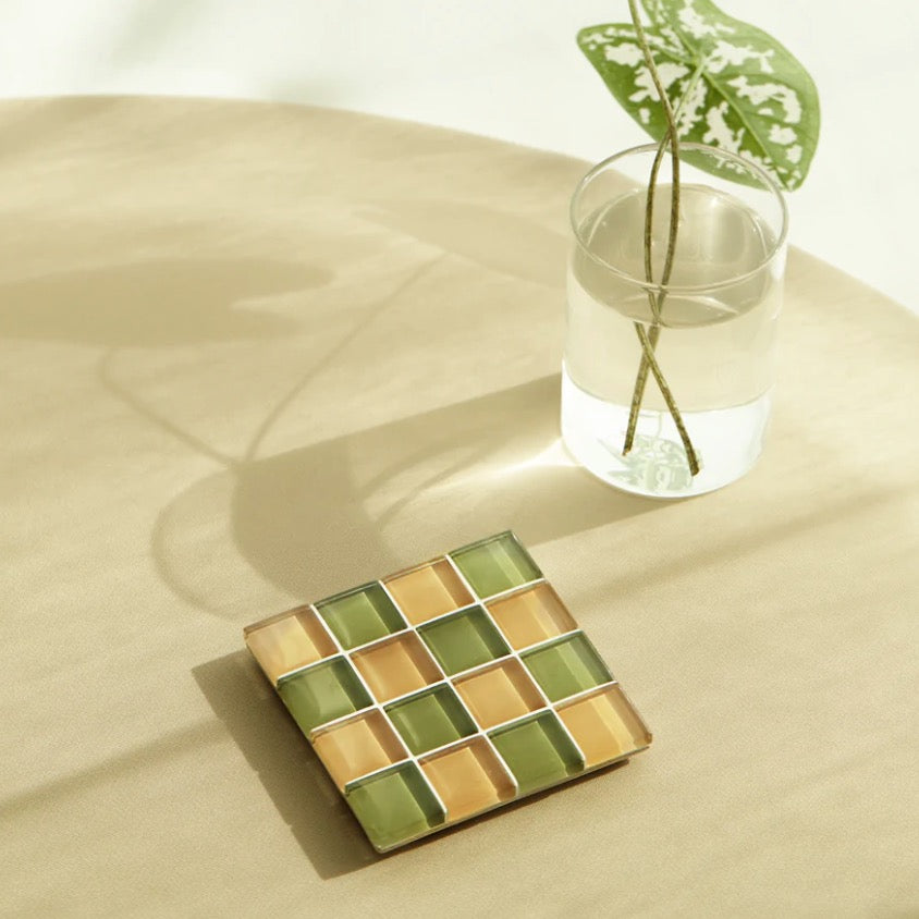 Glass Tile Coaster | I Olive You