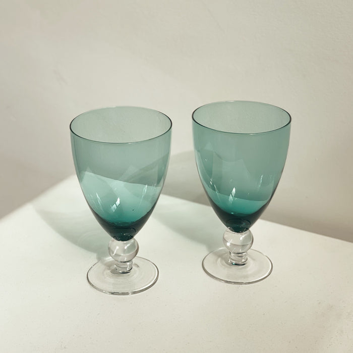 Ocean Cocktail Glasses With Bubble Stem
