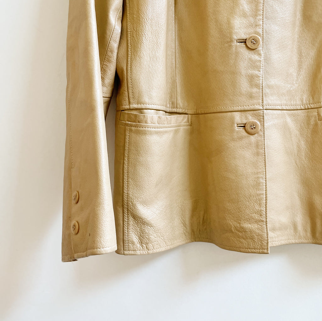 Warm Tan Leather Jacket