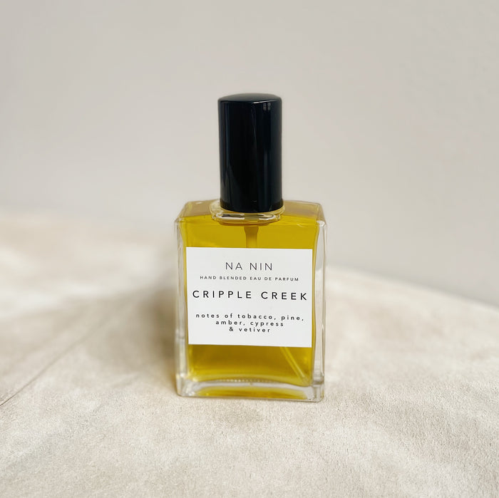 Cripple Creek: tobacco, pine, amber, vetiver