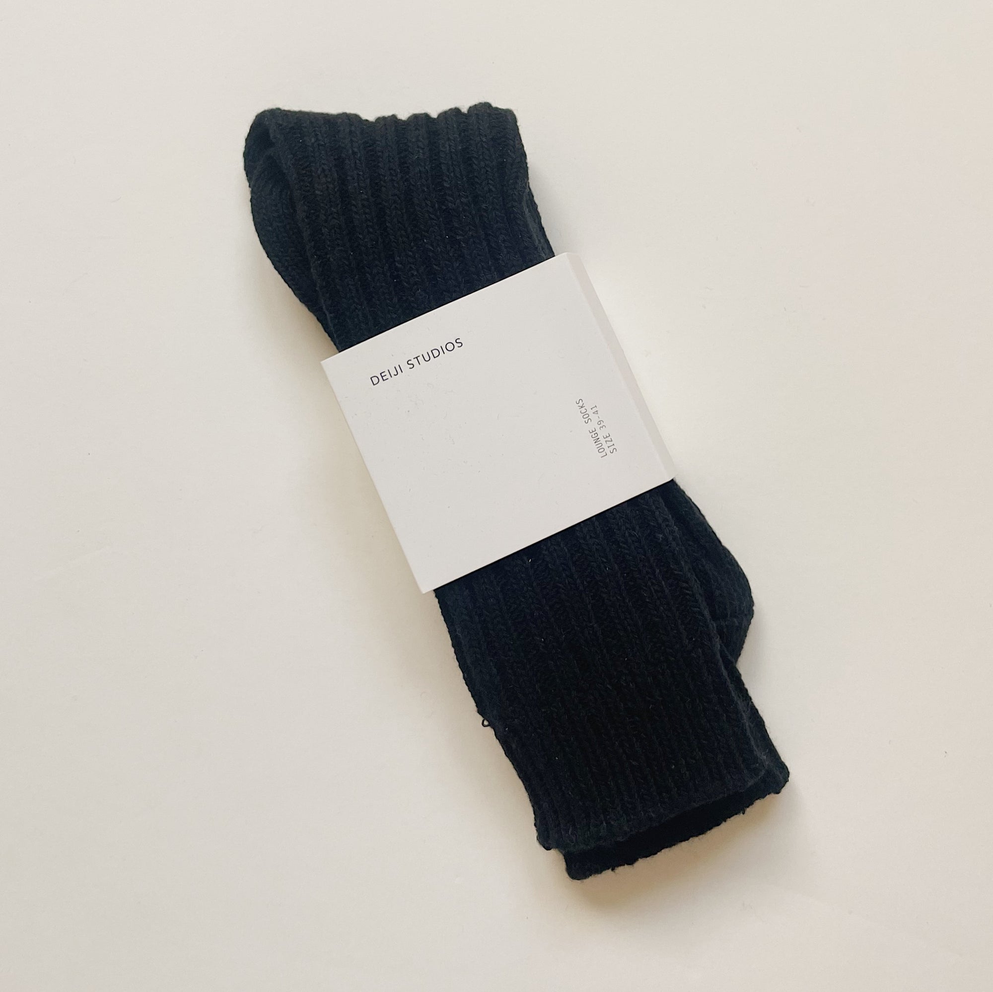 Deiji Studios | Woven Sock in Black
