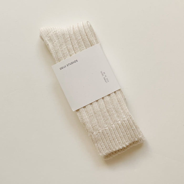 Deiji Studios | Woven Sock in Cream